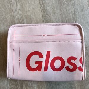 Glossier Pink Makeup Bag